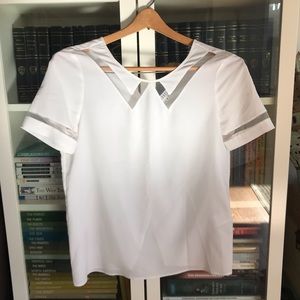white french claudie pierlot blouse 36